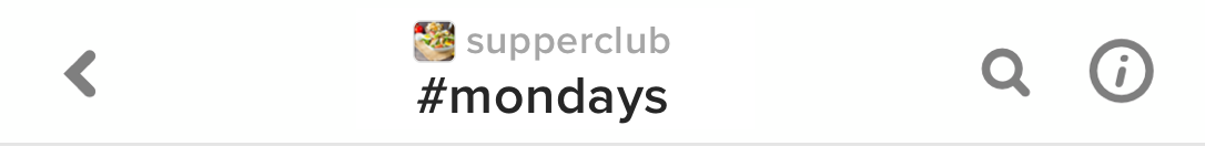 Keybase chat header: @supperclub#mondays
